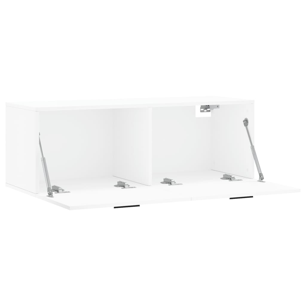 Mobile a Parete Bianco 100x36,5x35 cm in Legno Multistrato | homemem39