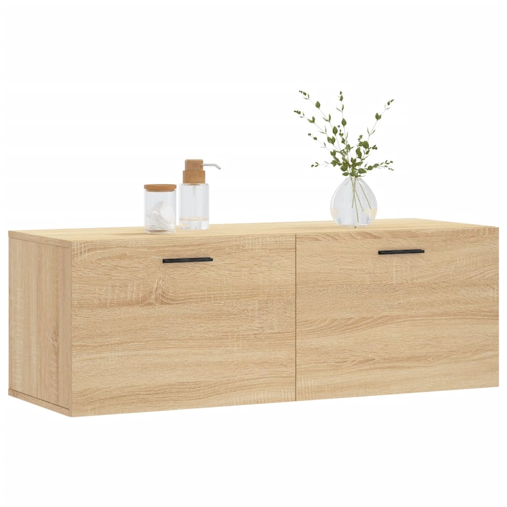 Mobile a Parete Rovere Sonoma 100x36,5x35 cm Legno Multistrato | homemem39
