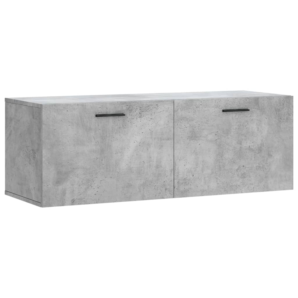 Mobile a Parete Grigio Cemento 100x36,5x35 cm Legno Multistrato | homemem39