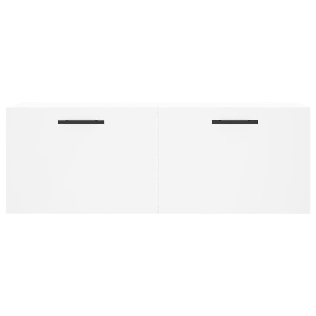 Mobile a Parete Bianco 100x36,5x35 cm in Legno Multistrato | homemem39