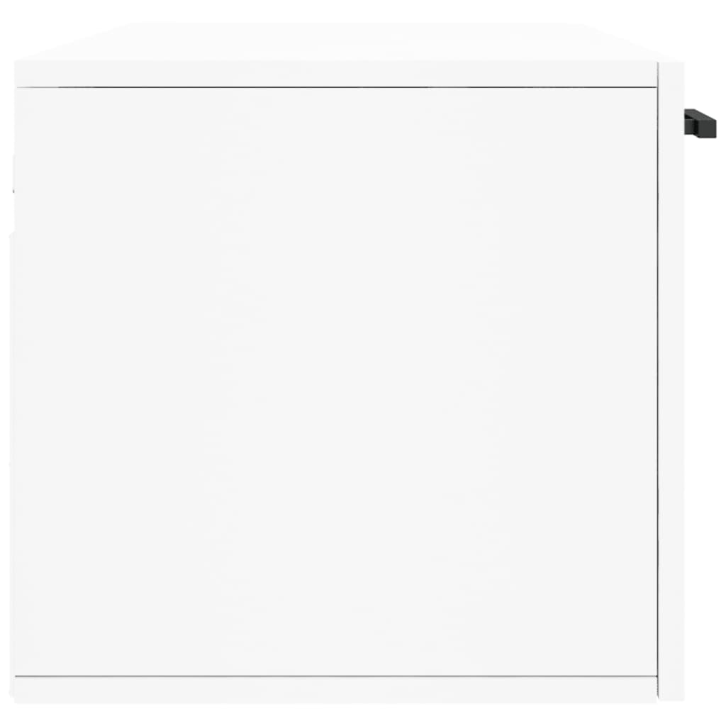 Mobile a Parete Bianco 100x36,5x35 cm in Legno Multistrato | homemem39