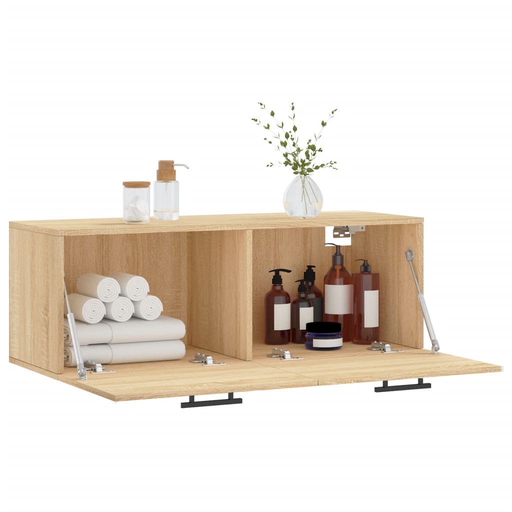 Mobile a Parete Rovere Sonoma 100x36,5x35 cm Legno Multistrato
