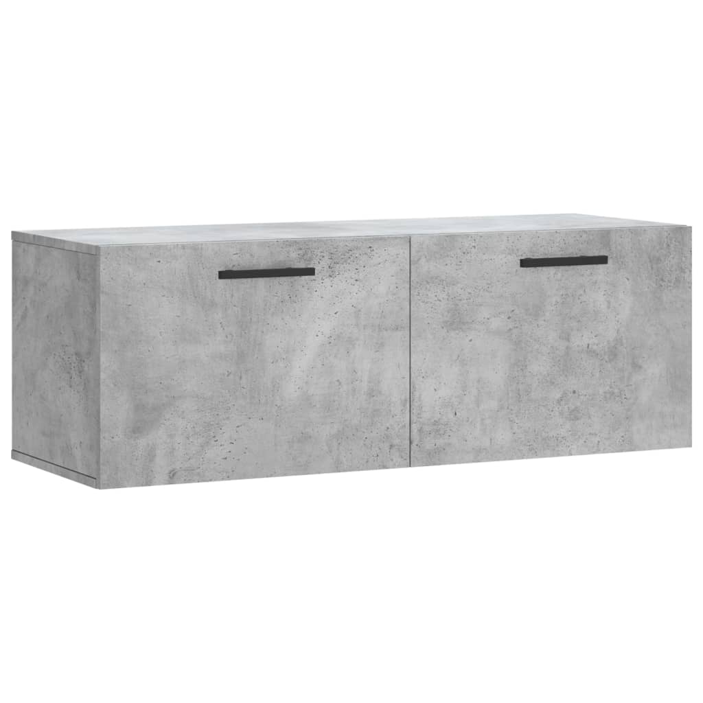 Mobile a Parete Grigio Cemento 100x36,5x35 cm Legno Multistrato | homemem39