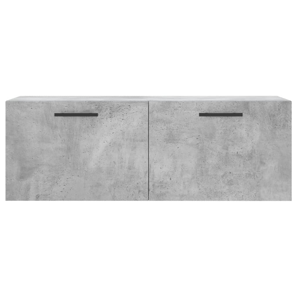 Mobile a Parete Grigio Cemento 100x36,5x35 cm Legno Multistrato | homemem39
