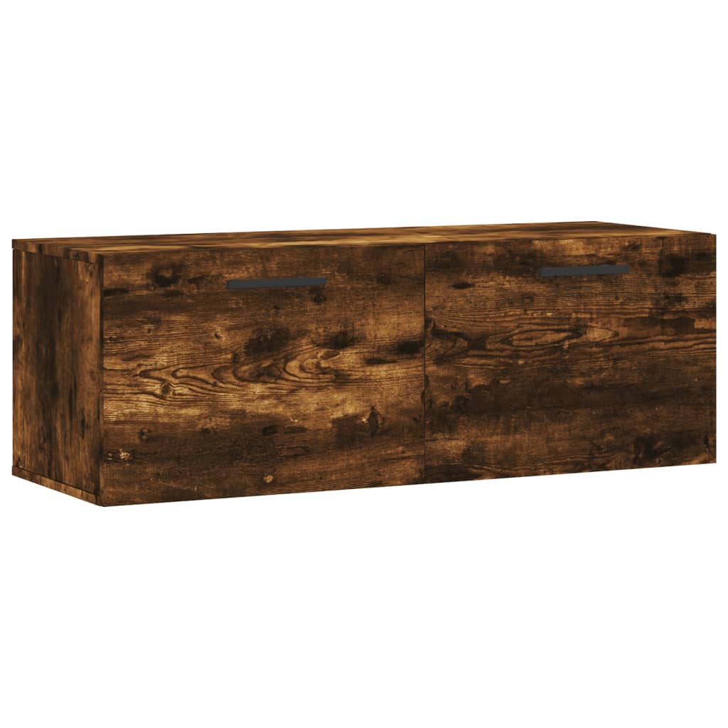 Mobile a Parete Rovere Fumo 100x36,5x35 cm in Legno Multistrato | homemem39