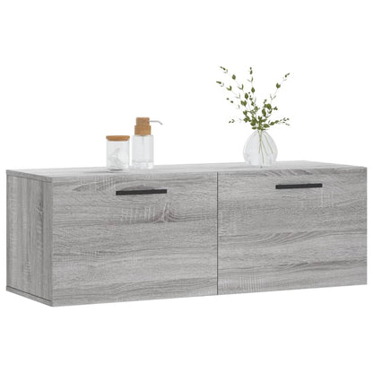 Mobile a Parete Grigio Sonoma 100x36,5x35 cm Legno Multistrato | homemem39