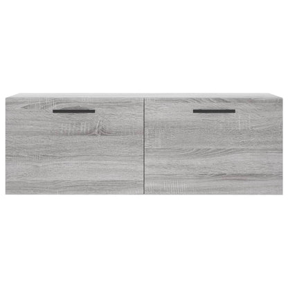 Mobile a Parete Grigio Sonoma 100x36,5x35 cm Legno Multistrato