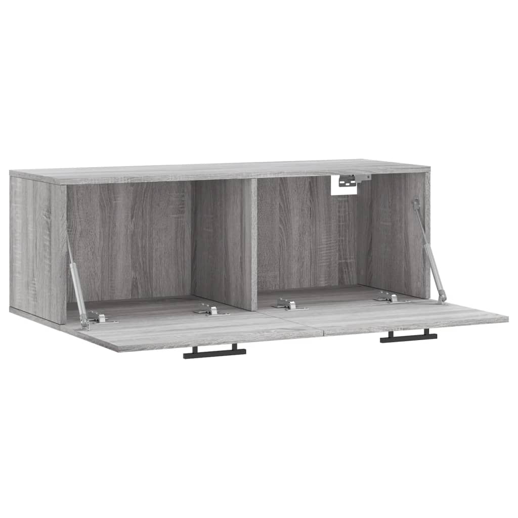 Mobile a Parete Grigio Sonoma 100x36,5x35 cm Legno Multistrato | homemem39