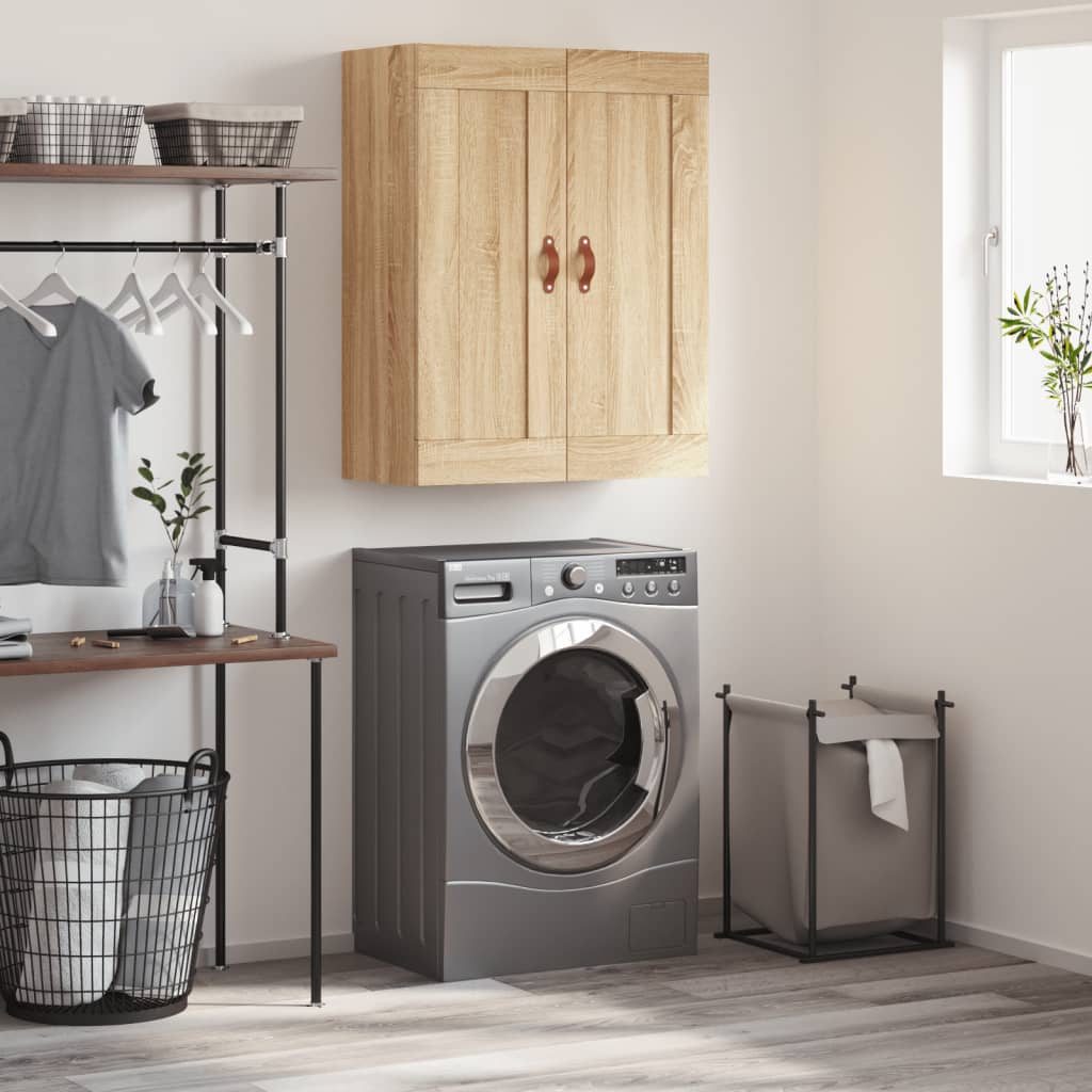 Mobile a Parete Rovere Sonoma 69,5x34x90 cm Legno Multistrato - homemem39