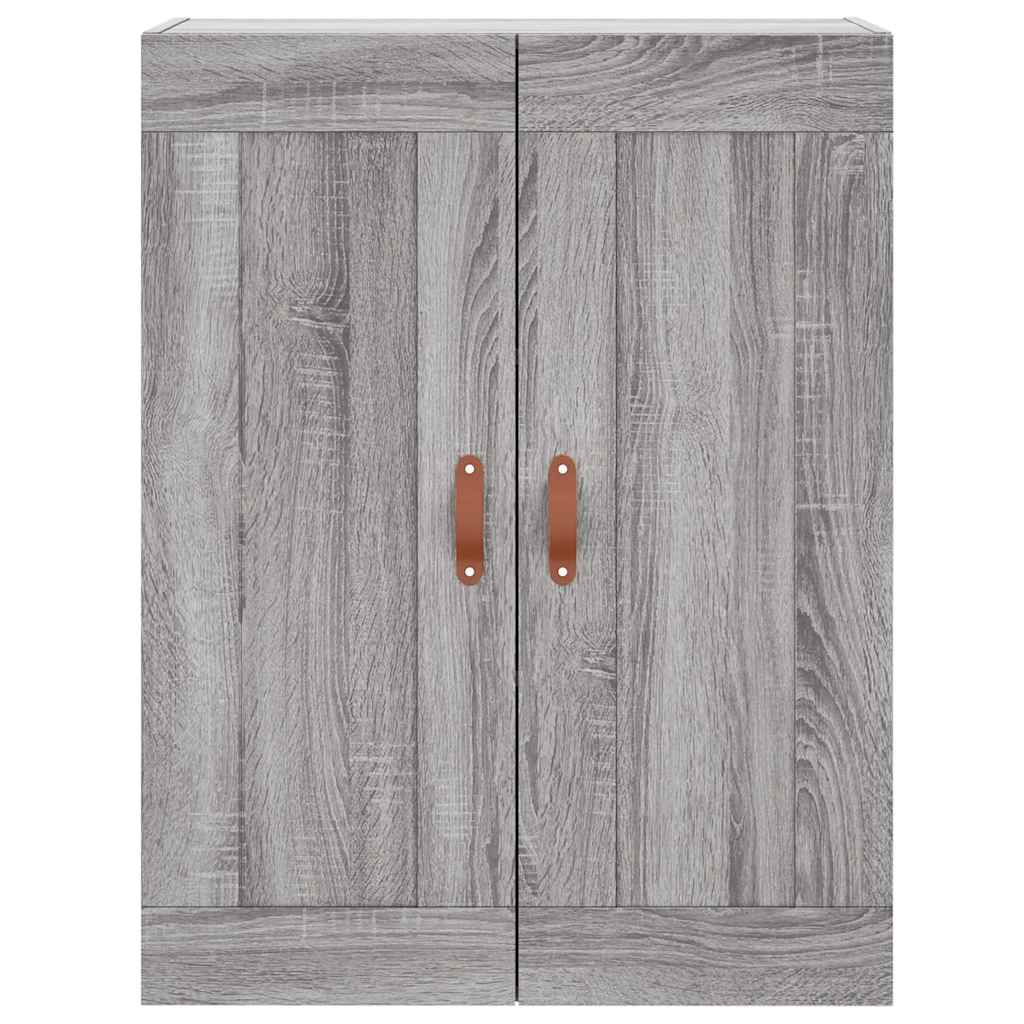 Mobile a Parete Grigio Sonoma 69,5x34x90 cm Legno Multistrato
