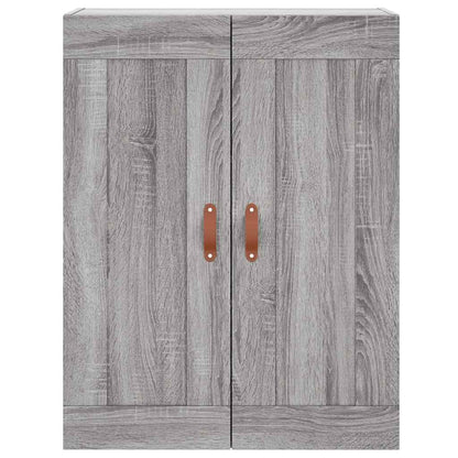 Mobile a Parete Grigio Sonoma 69,5x34x90 cm Legno Multistrato