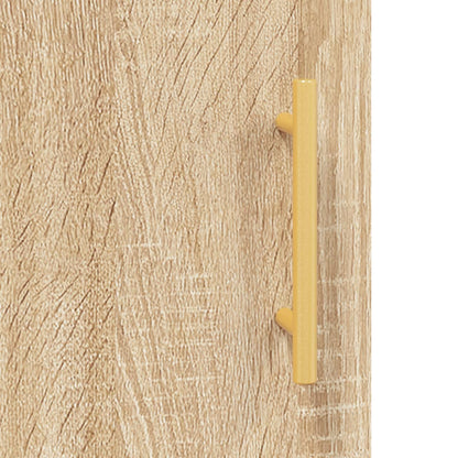 Mobile a Parete Rovere Sonoma 69,5x34x90 cm Legno Multistrato