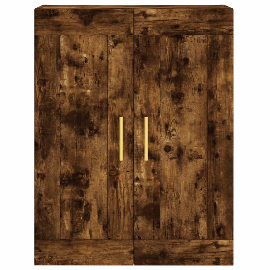 Mobile a Parete Rovere Fumo 69,5x34x90 cm in Legno Multistrato