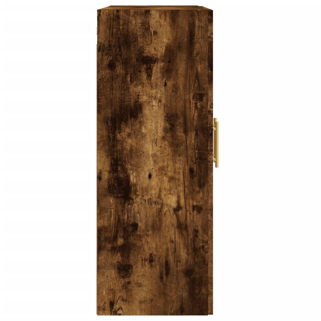 Mobile a Parete Rovere Fumo 69,5x34x90 cm in Legno Multistrato