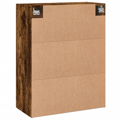 Mobile a Parete Rovere Fumo 69,5x34x90 cm in Legno Multistrato
