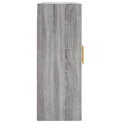 Mobile a Parete Grigio Sonoma 69,5x34x90 cm Legno Multistrato