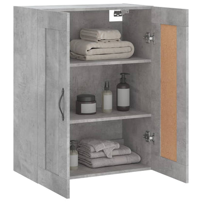 Mobile a Parete Grigio Cemento 69,5x34x90 cm Legno Multistrato - homemem39