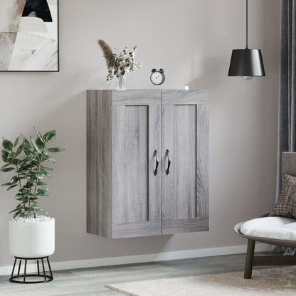 Mobile a Parete Grigio Sonoma 69,5x34x90 cm Legno Multistrato - homemem39