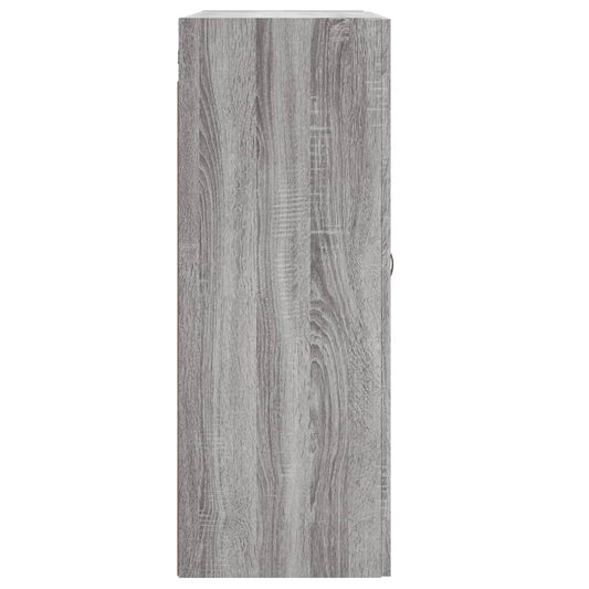 Mobile a Parete Grigio Sonoma 69,5x34x90 cm Legno Multistrato