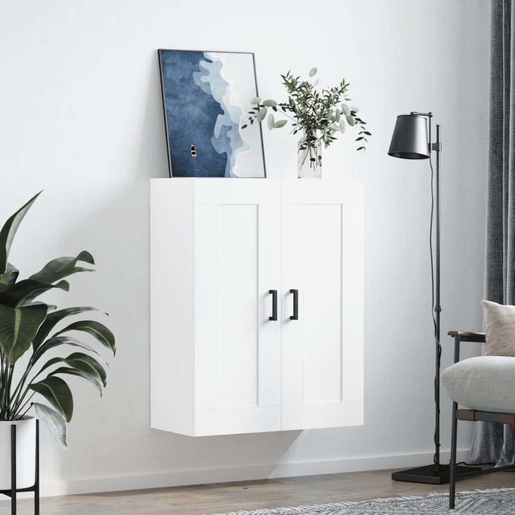 Mobile a Parete Bianco 69,5x34,90 cm in Legno Multistrato | homemem39