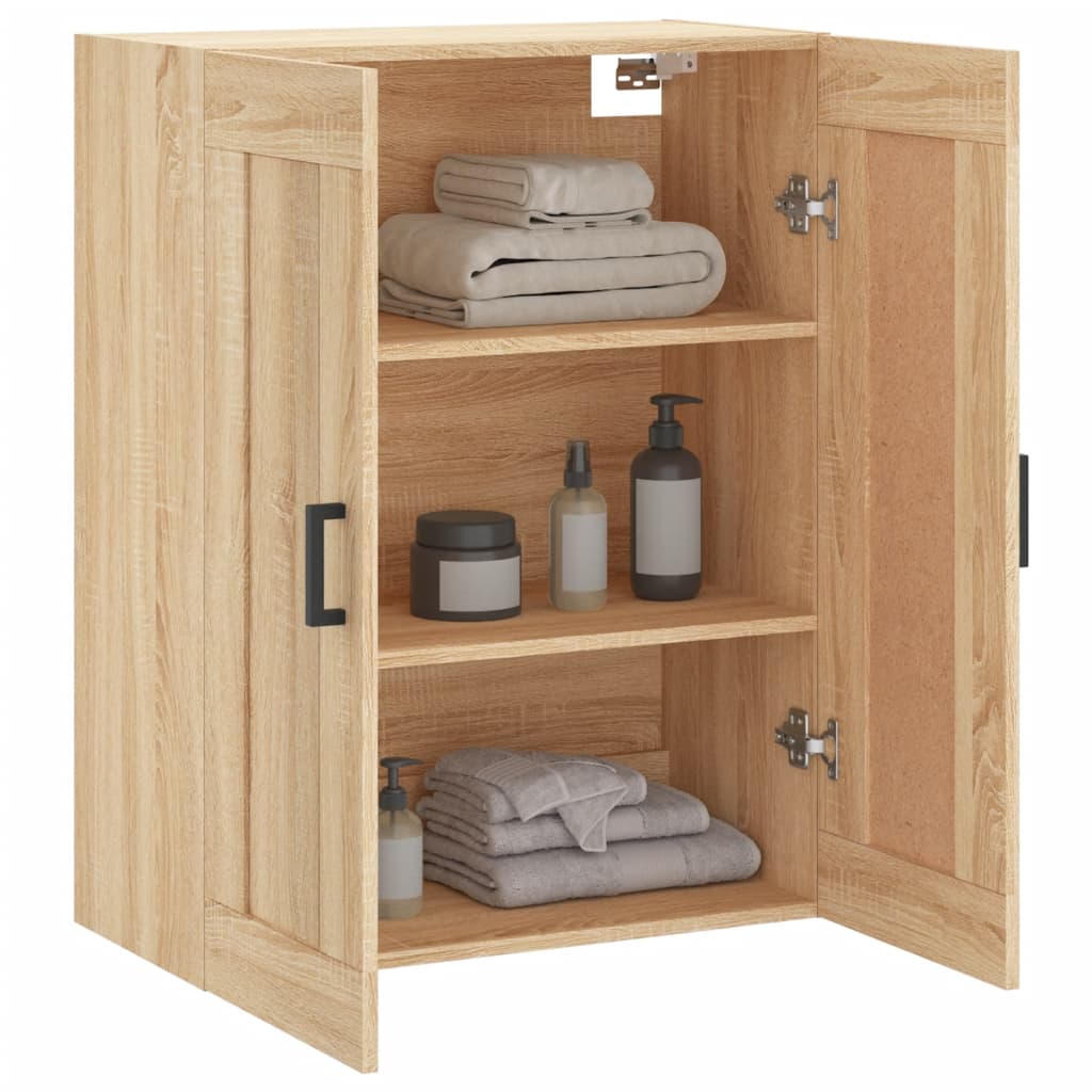 Mobile a Parete Rovere Sonoma 69,5x34x90 cm Legno Multistrato