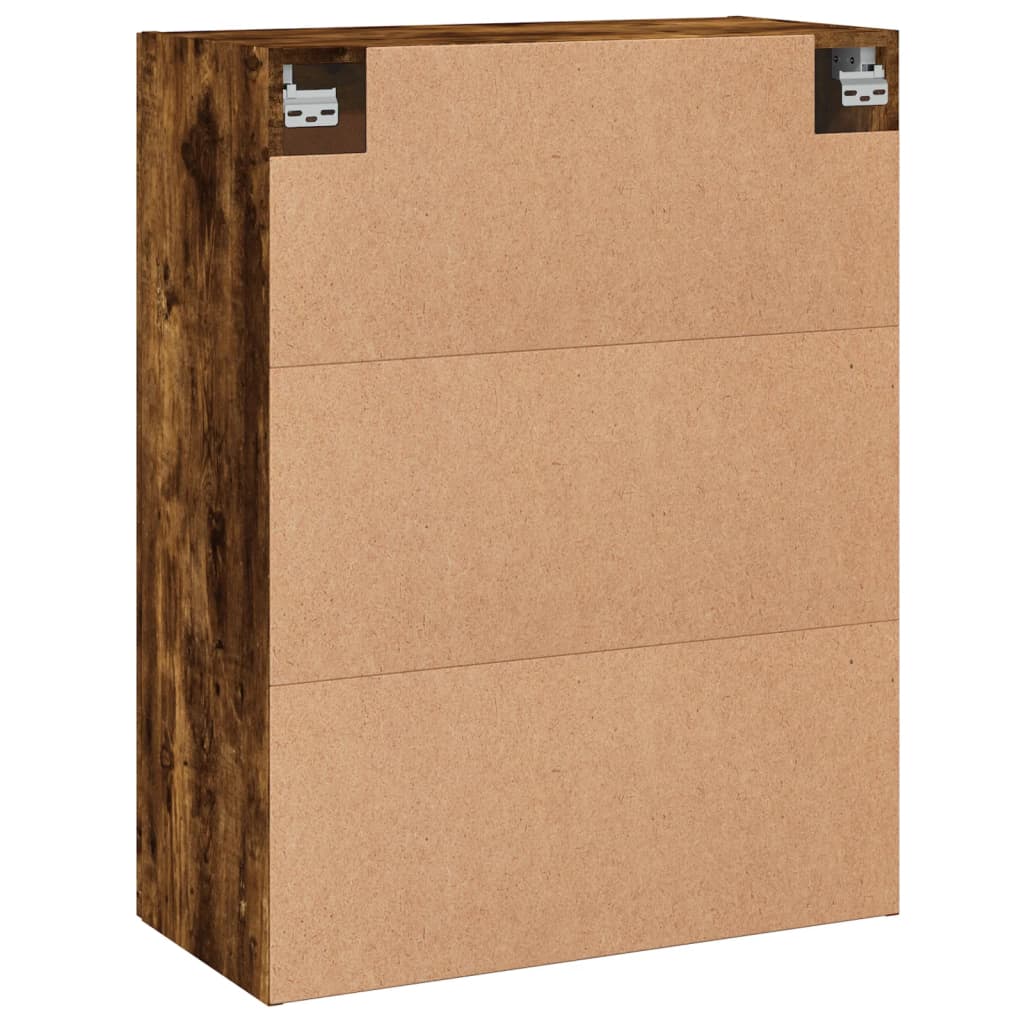 Mobile a Parete Rovere Fumo 69,5x34x90 cm in Legno Multistrato