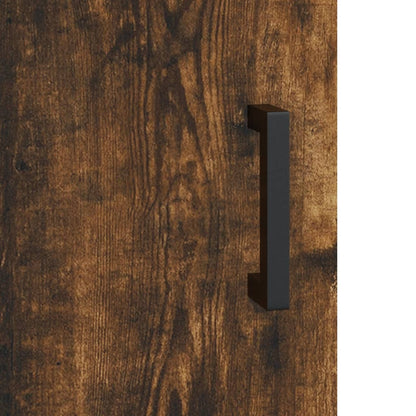 Mobile a Parete Rovere Fumo 69,5x34x90 cm in Legno Multistrato