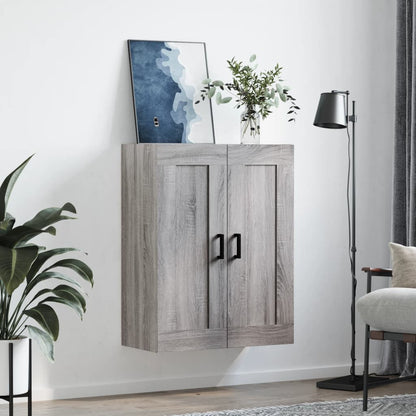 Mobile a Parete Grigio Sonoma 69,5x34x90 cm Legno Multistrato | homemem39