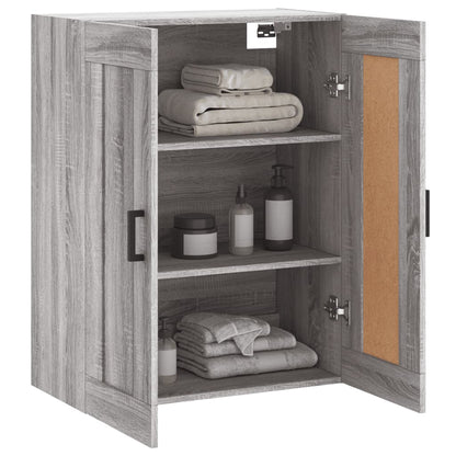 Mobile a Parete Grigio Sonoma 69,5x34x90 cm Legno Multistrato | homemem39