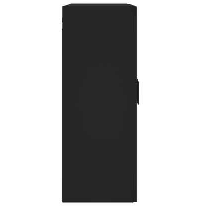 Mobile a Parete Nero 69,5x34,90 cm in Legno Multistrato