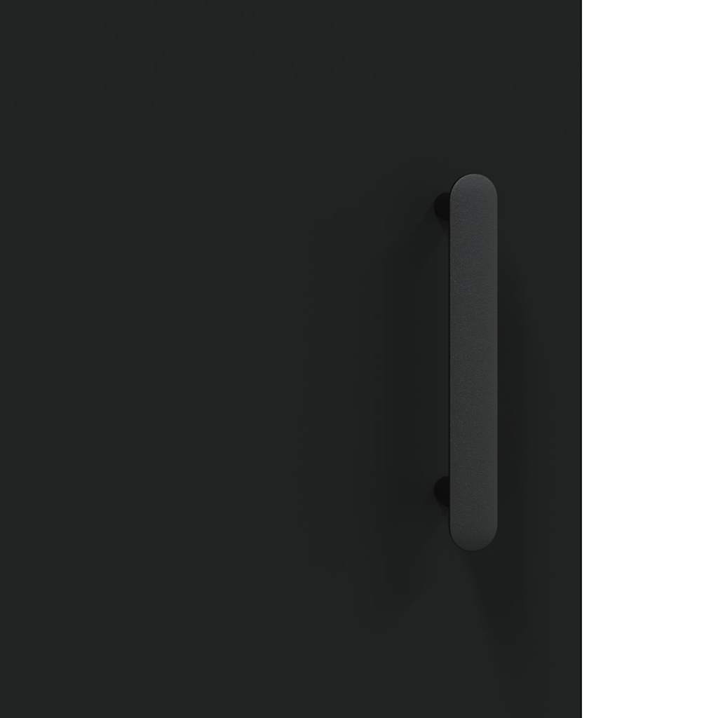 Mobile a Parete Nero 69,5x34,90 cm in Legno Multistrato