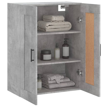 Mobile a Parete Grigio Cemento 69,5x34x90 cm Legno Multistrato - homemem39