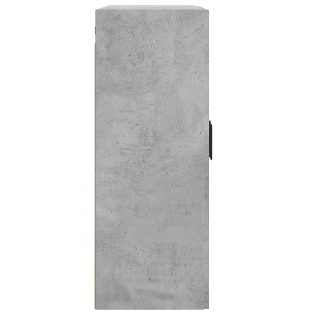 Mobile a Parete Grigio Cemento 69,5x34x90 cm Legno Multistrato - homemem39