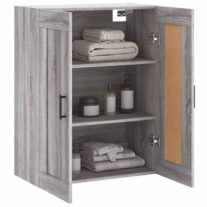 Sonoma Gray Wall Cabinet 69.5x34x90 cm Plywood