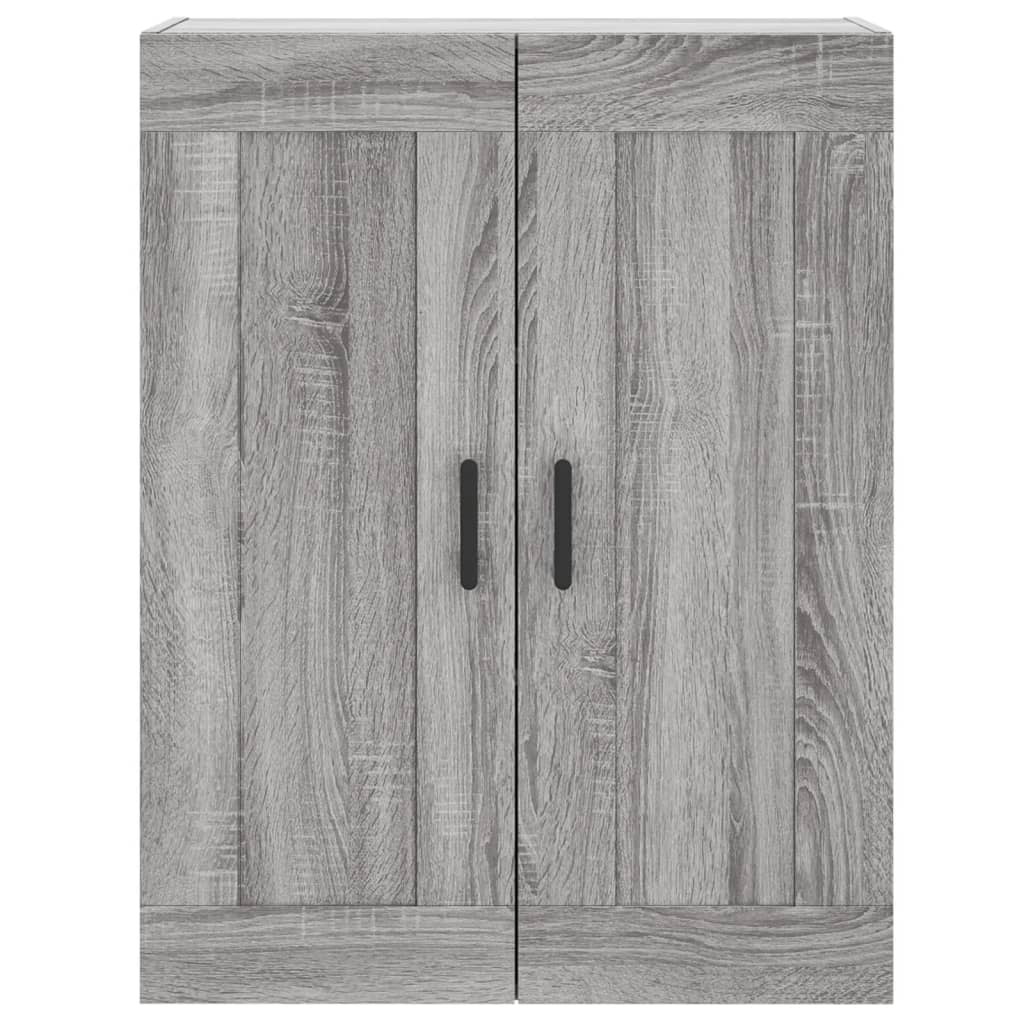 Mobile a Parete Grigio Sonoma 69,5x34x90 cm Legno Multistrato