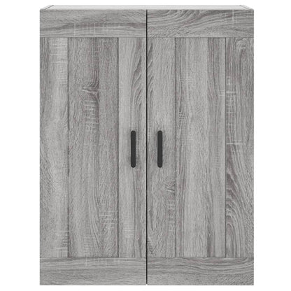 Mobile a Parete Grigio Sonoma 69,5x34x90 cm Legno Multistrato