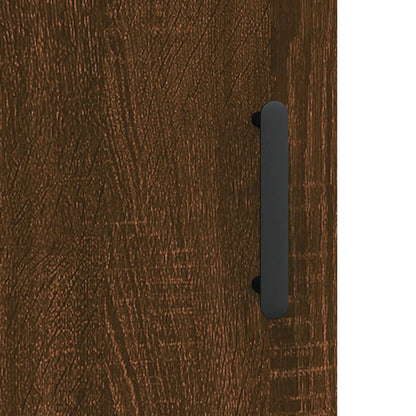 Mobile a Parete Rovere Marrone 69,5x34x90 cm Legno Multistrato