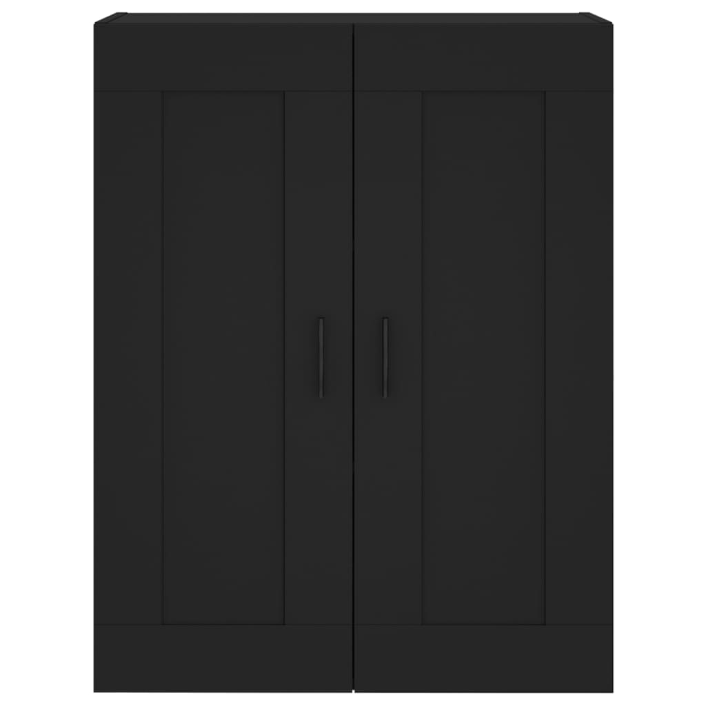 Mobile a Parete Nero 69,5x34,90 cm in Legno Multistrato - homemem39