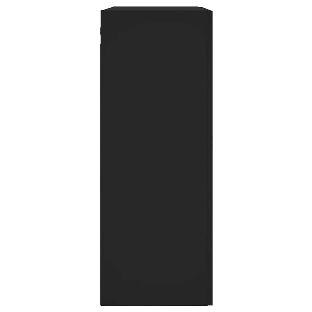 Mobile a Parete Nero 69,5x34,90 cm in Legno Multistrato