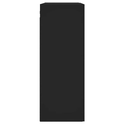 Mobile a Parete Nero 69,5x34,90 cm in Legno Multistrato