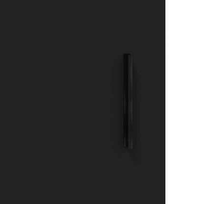 Mobile a Parete Nero 69,5x34,90 cm in Legno Multistrato