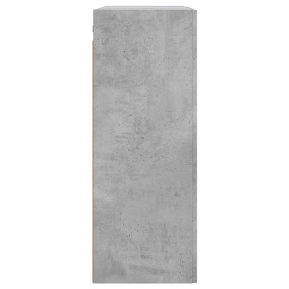 Mobile a Parete Grigio Cemento 69,5x34x90 cm Legno Multistrato