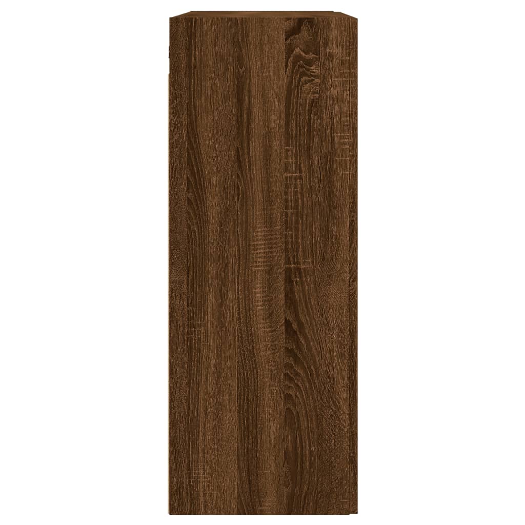 Mobile a Parete Rovere Marrone 69,5x34x90 cm Legno Multistrato