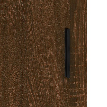 Mobile a Parete Rovere Marrone 69,5x34x90 cm Legno Multistrato