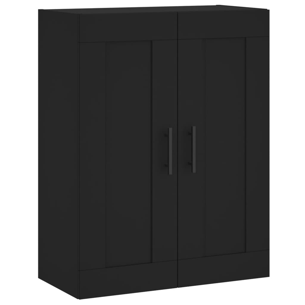 Mobile a Parete Nero 69,5x34,90 cm in Legno Multistrato - homemem39