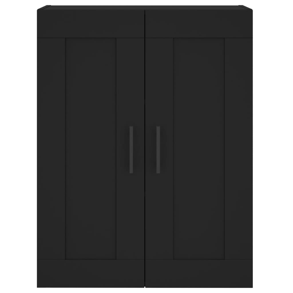 Mobile a Parete Nero 69,5x34,90 cm in Legno Multistrato - homemem39
