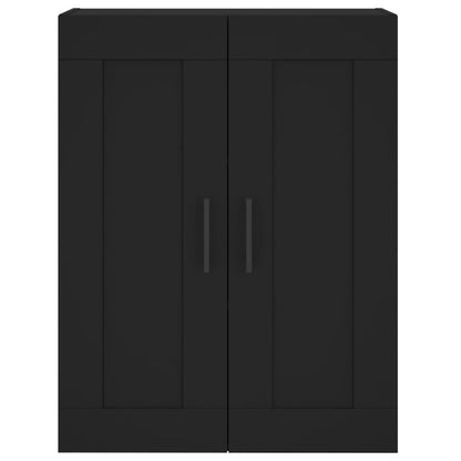 Mobile a Parete Nero 69,5x34,90 cm in Legno Multistrato - homemem39