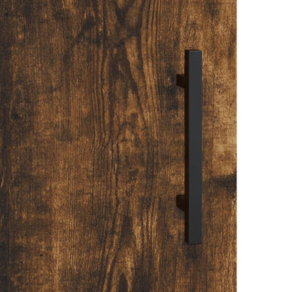 Mobile a Parete Rovere Fumo 69,5x34x90 cm in Legno Multistrato