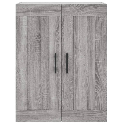 Mobile a Parete Grigio Sonoma 69,5x34x90 cm Legno Multistrato