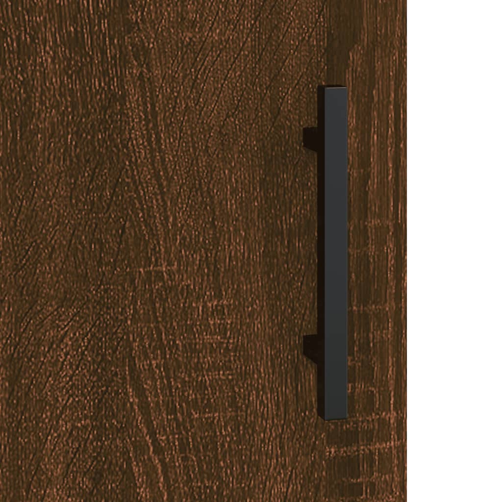 Mobile a Parete Rovere Marrone 69,5x34x90 cm Legno Multistrato